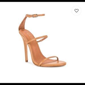 COPY - Leather upper 
Strappy design Rubber tap heel
Approx 115mm/ 4.5 inch heel